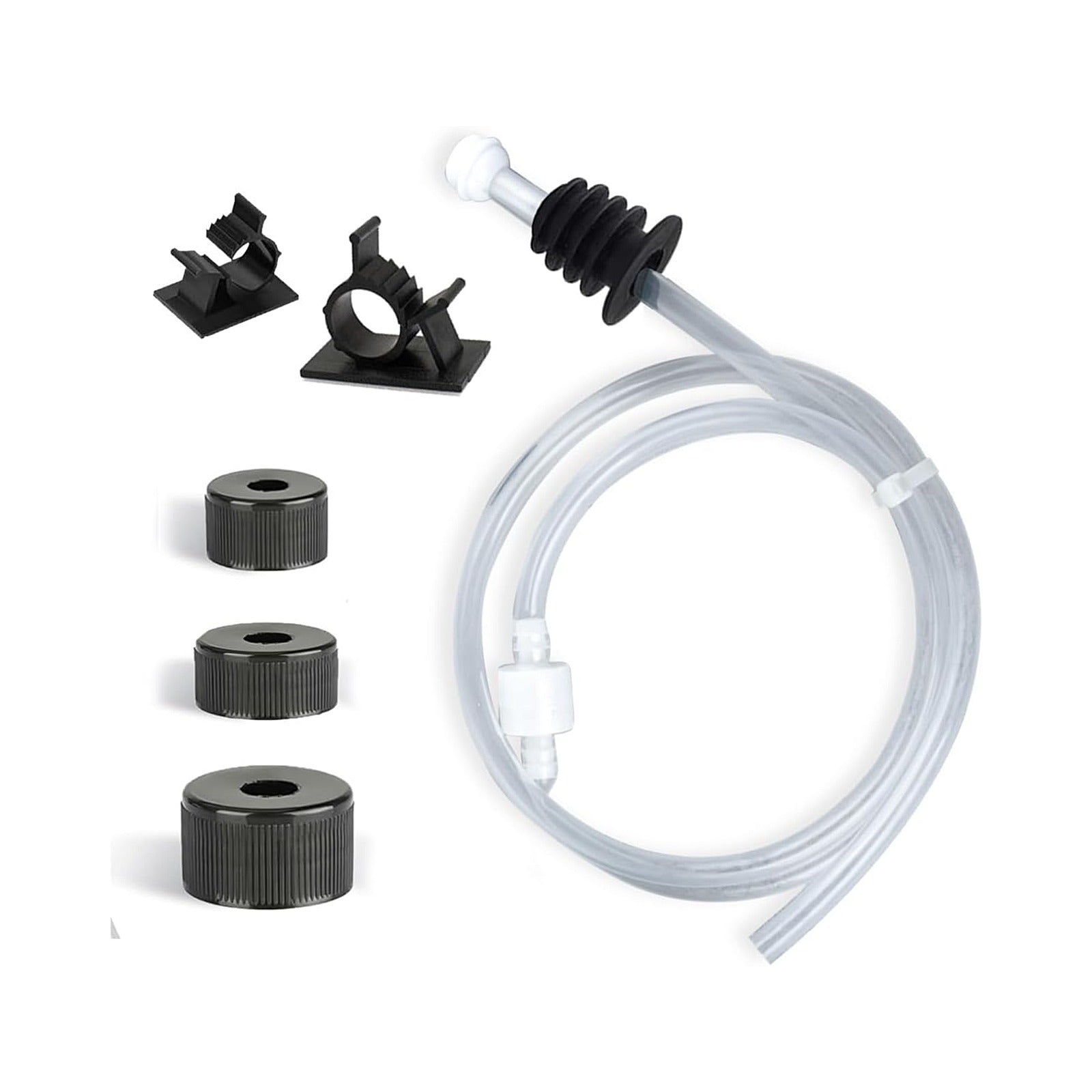 SBEN Soap Dispenser Extension Tube Kit – 40" Under Counter Sink Hose with Check Valve, Fits Most Soap Containers, Powerful Suction, No More Refills
